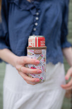 Slim Can Drink Sleeves- Reusable Neoprene Coolers with Aesthetic Patterns, 12oz Skinny Can Holder for Seltzer Energy Drinks