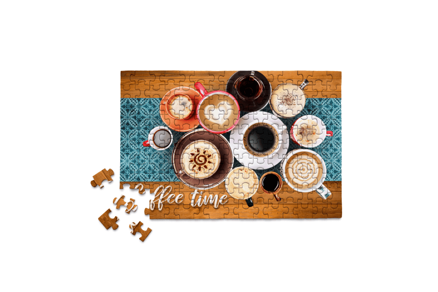 Coffee Mini Jigsaw Puzzle - Mug Table Latte tea Impulse buy
