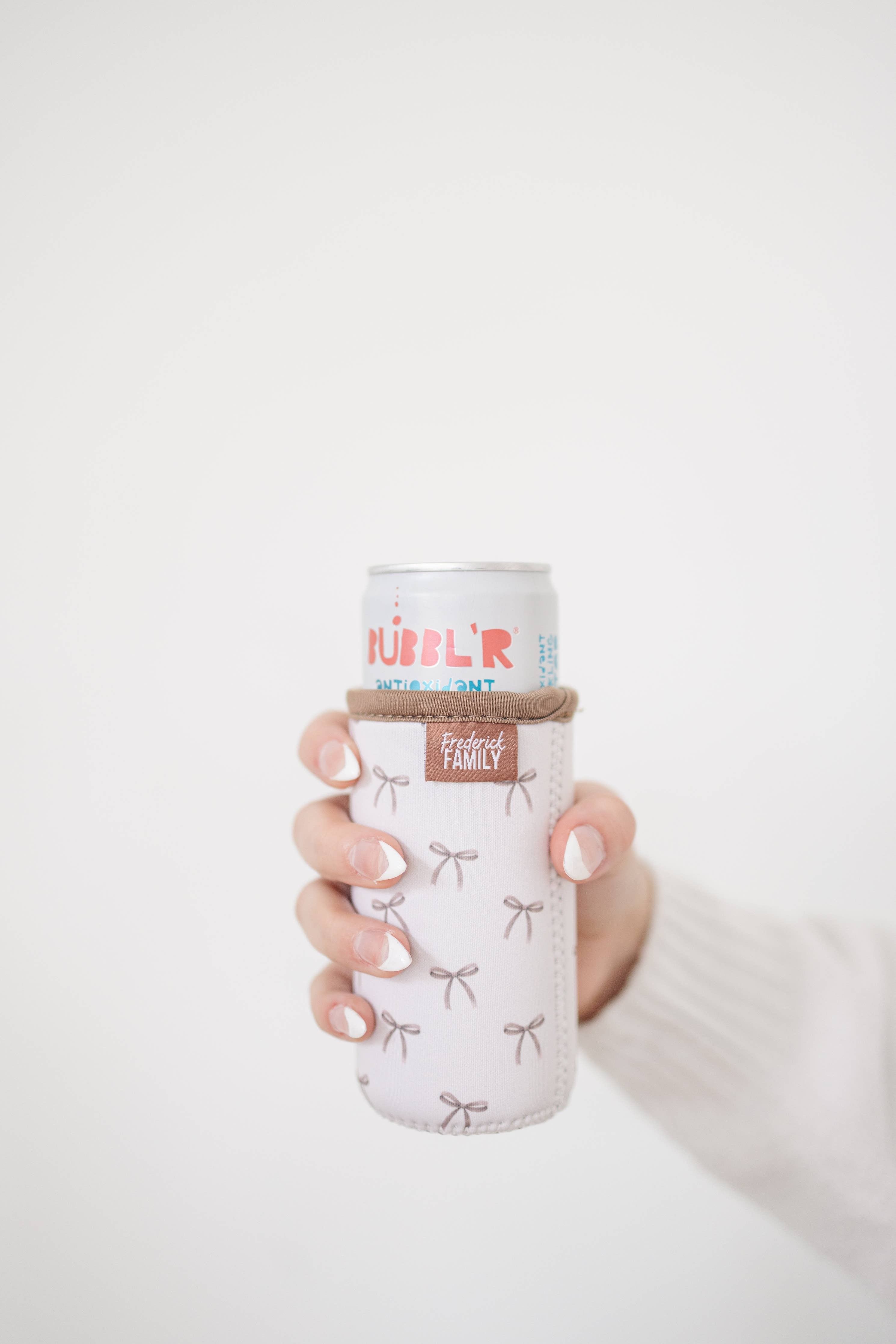 Slim Can Drink Sleeves- Reusable Neoprene Coolers with Aesthetic Patterns, 12oz Skinny Can Holder for Seltzer Energy Drinks