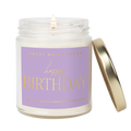 Happy Birthday 9 oz Soy Candle (Gold Foil) - Decor & Gifts