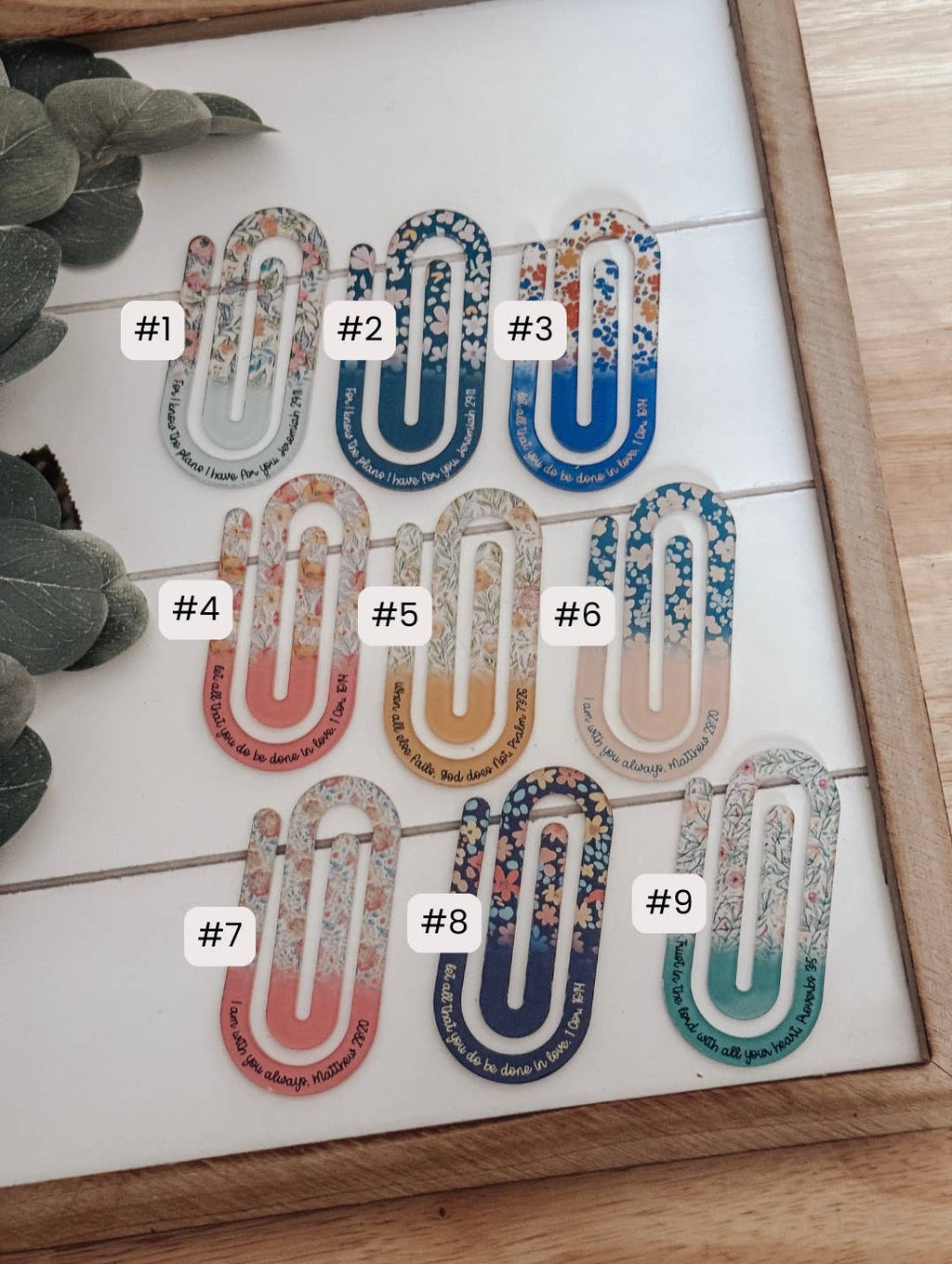 Jumbo Paperclips with Bible Verses