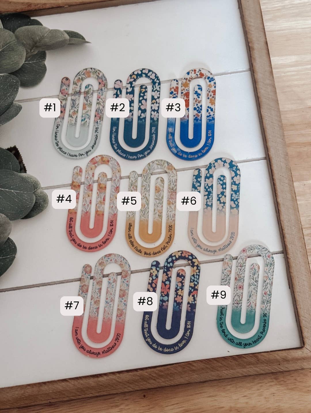 Jumbo Paperclips with Bible Verses