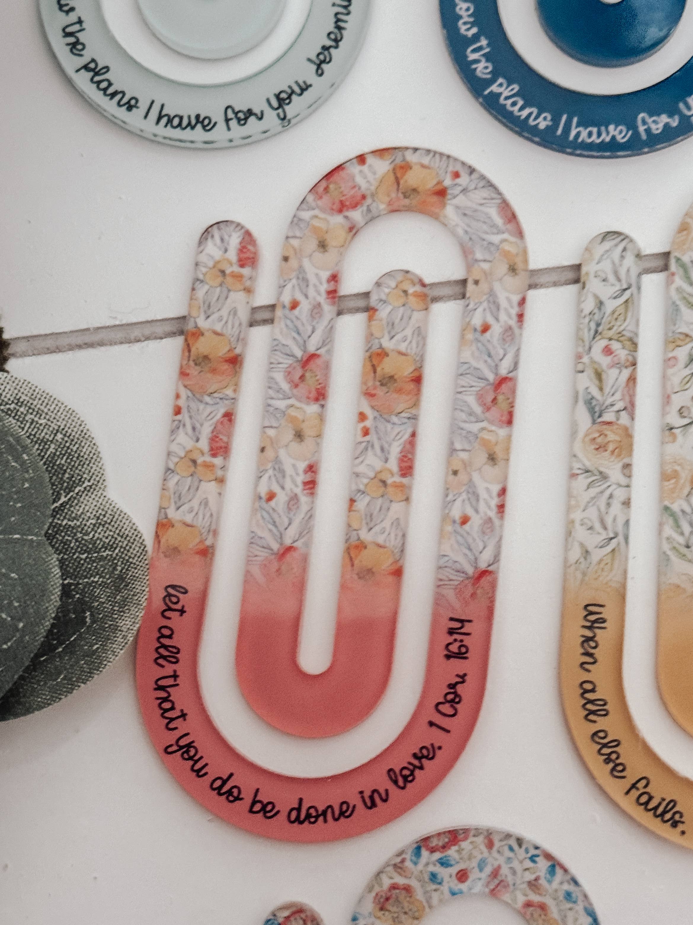 Jumbo Paperclips with Bible Verses