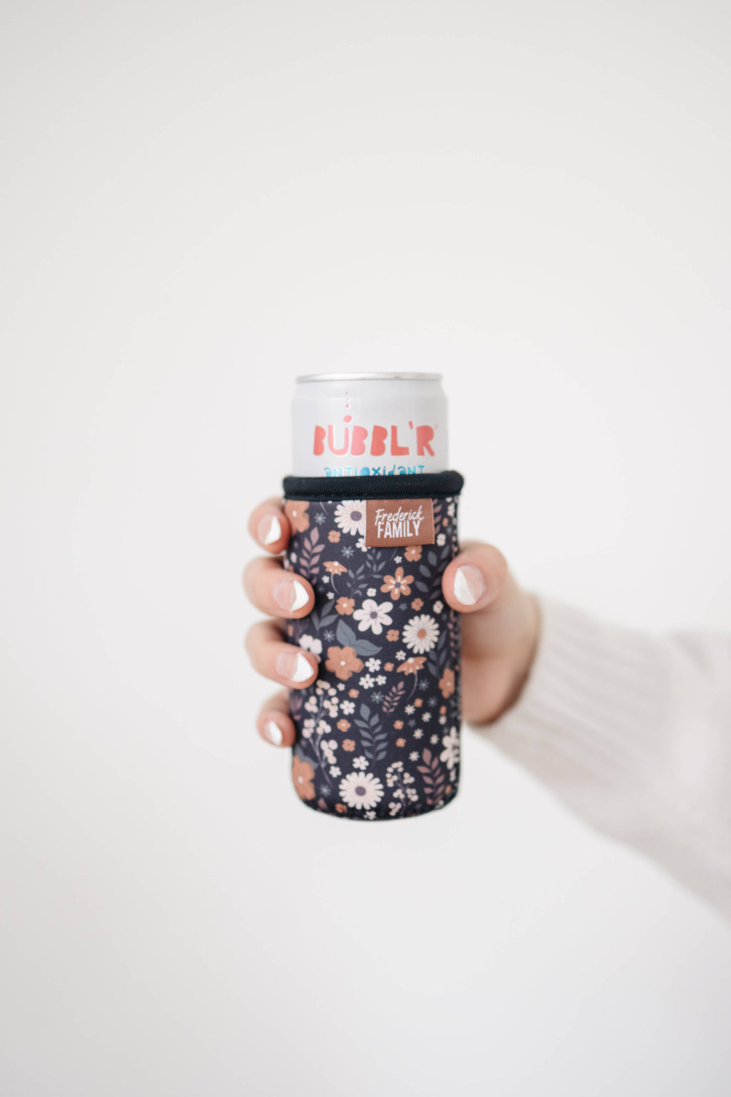 Slim Can Drink Sleeves- Reusable Neoprene Coolers with Aesthetic Patterns, 12oz Skinny Can Holder for Seltzer Energy Drinks