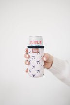 Slim Can Drink Sleeves- Reusable Neoprene Coolers with Aesthetic Patterns, 12oz Skinny Can Holder for Seltzer Energy Drinks