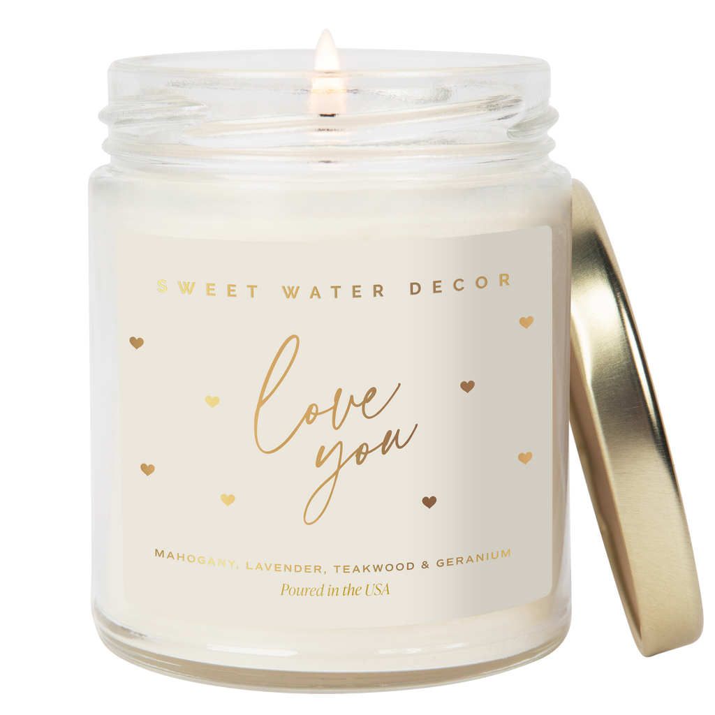 Love You 9 oz Candle - Wedding Gifts & Decor