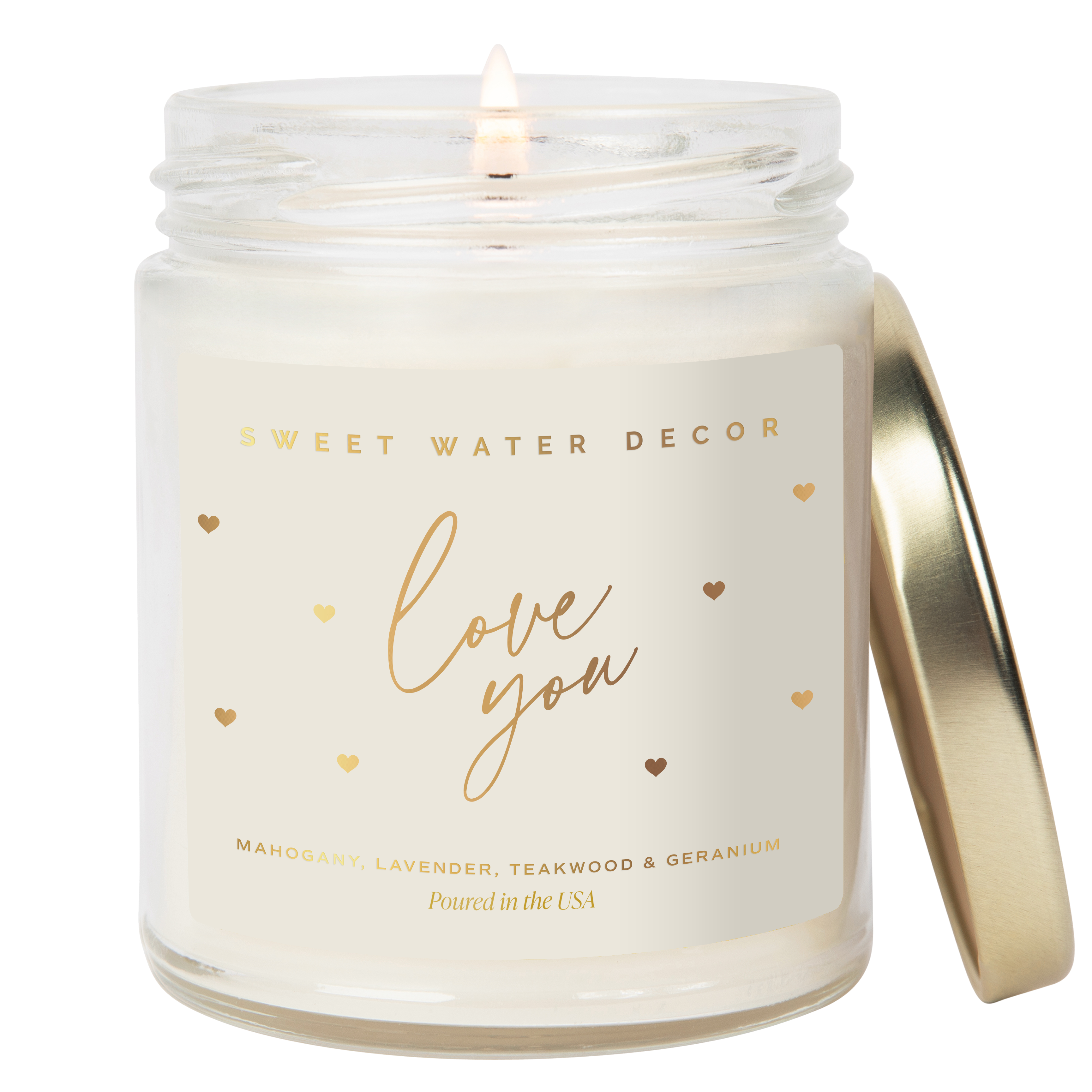 Love You 9 oz Candle - Wedding Gifts & Decor