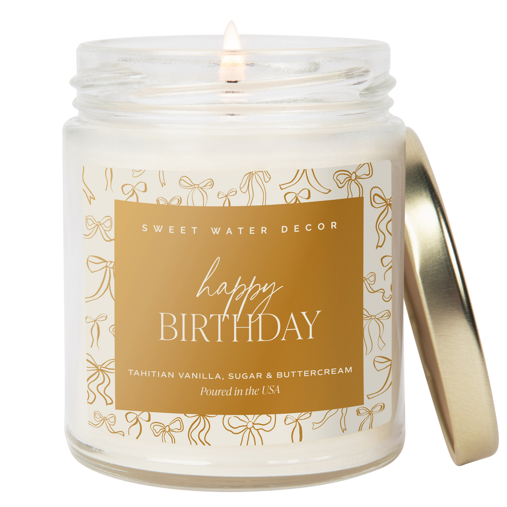 *NEW* Happy Birthday 9 oz Soy Candle - Home Decor & Gifts