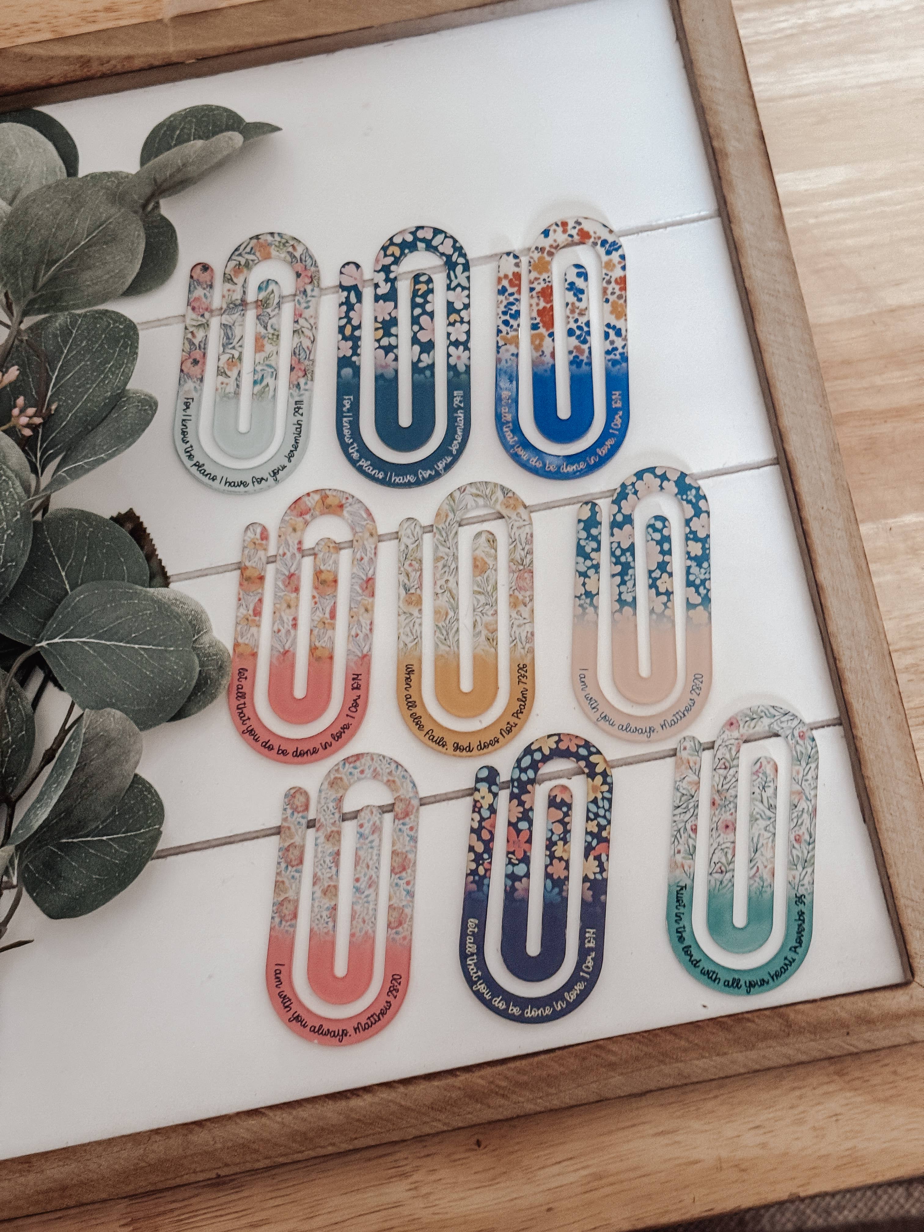 Jumbo Paperclips with Bible Verses