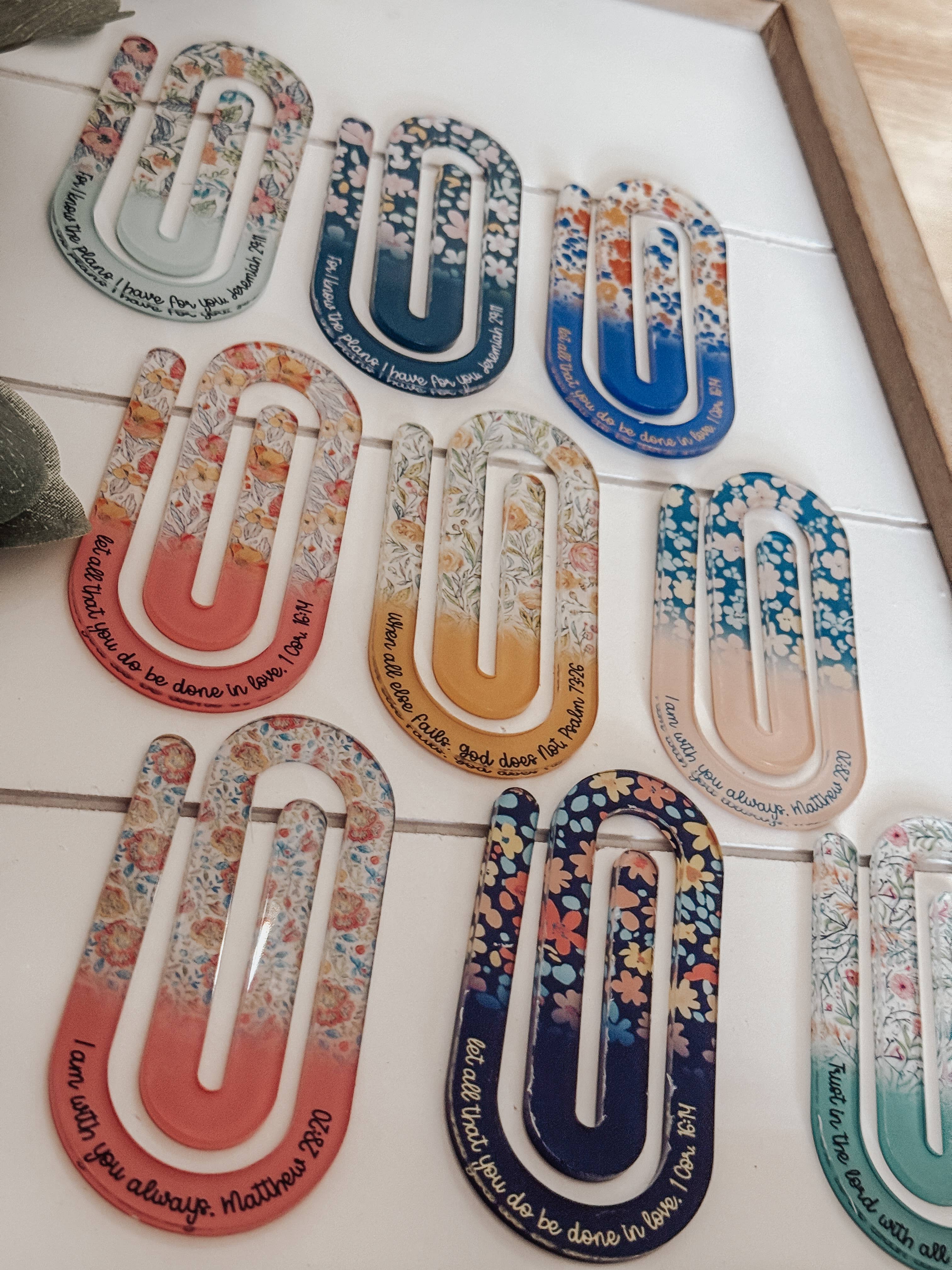 Jumbo Paperclips with Bible Verses