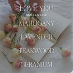 Love You 9 oz Soy Candle - Valentine's Day Gifts & Decor