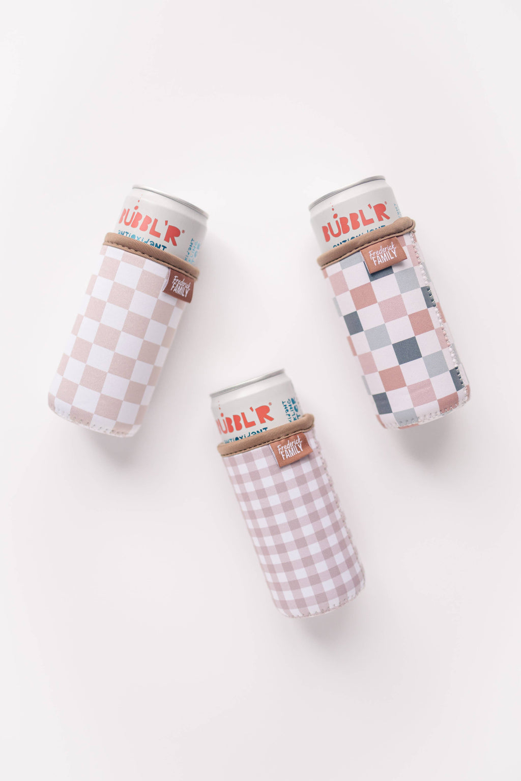 Slim Can Drink Sleeves- Reusable Neoprene Coolers with Aesthetic Patterns, 12oz Skinny Can Holder for Seltzer Energy Drinks