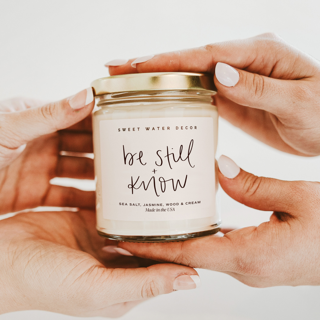 Be Still and Know 9 oz Soy Candle - Home Decor & Gifts