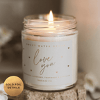 Love You 9 oz Candle - Wedding Gifts & Decor