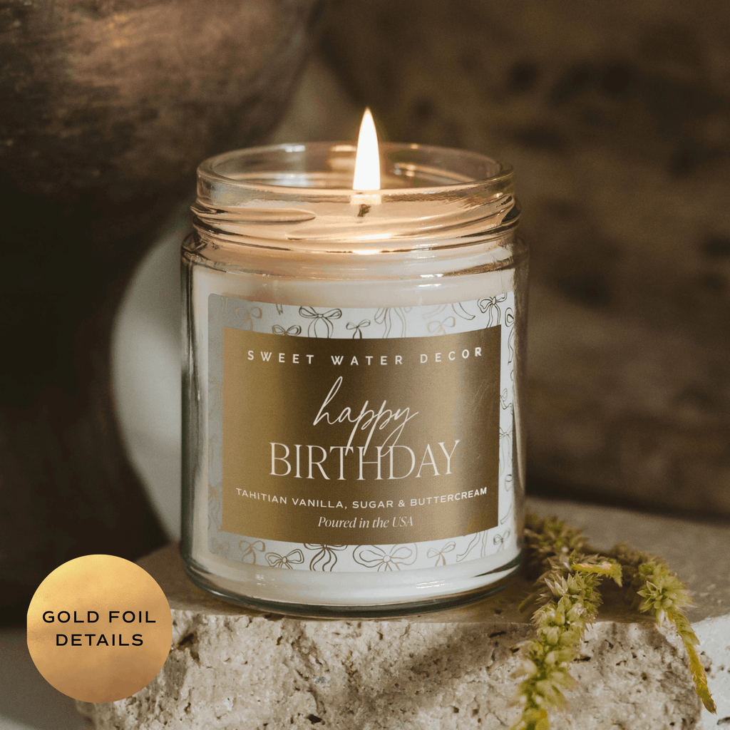 *NEW* Happy Birthday 9 oz Soy Candle - Home Decor & Gifts