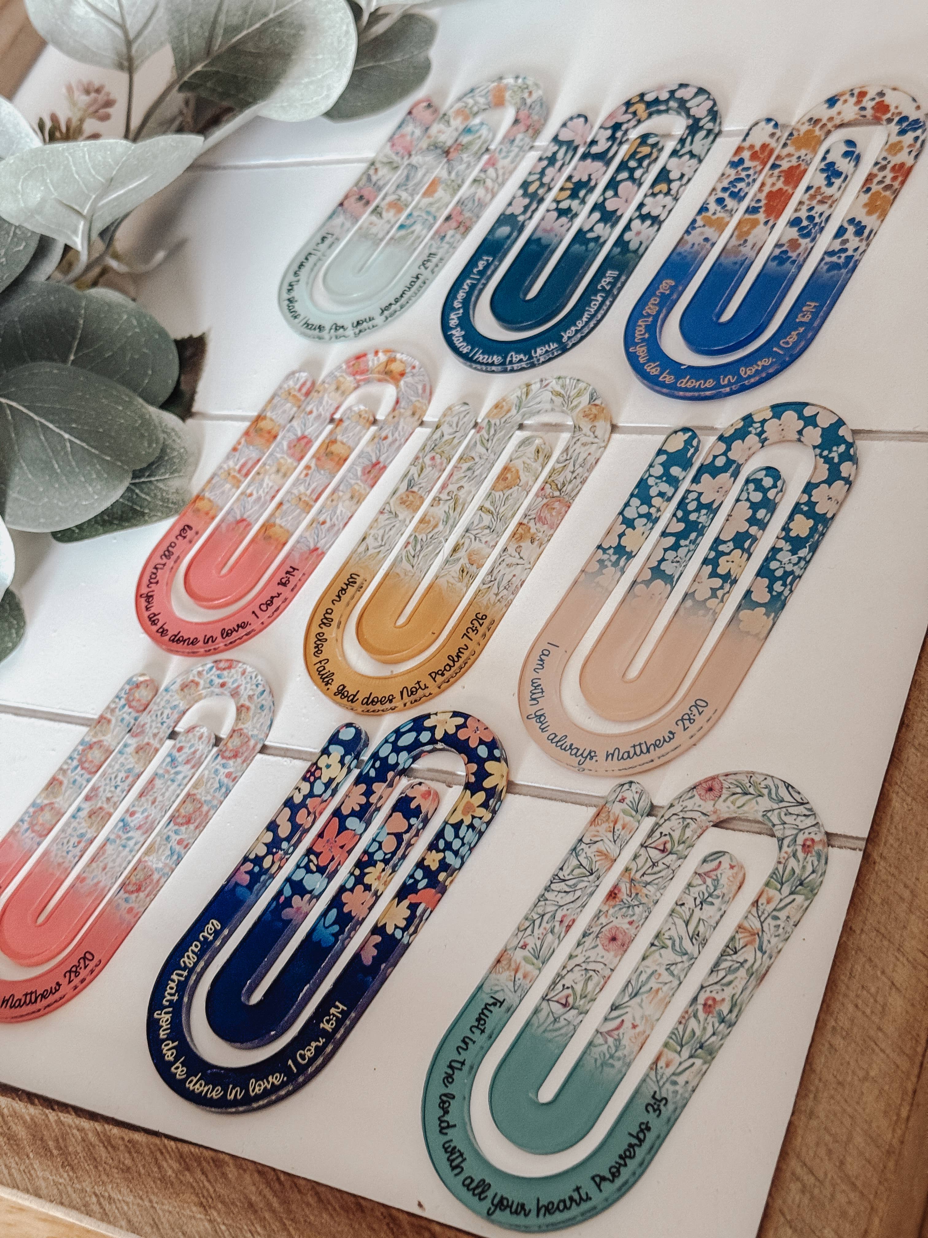 Jumbo Paperclips with Bible Verses
