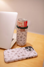 Slim Can Drink Sleeves- Reusable Neoprene Coolers with Aesthetic Patterns, 12oz Skinny Can Holder for Seltzer Energy Drinks