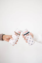 Slim Can Drink Sleeves- Reusable Neoprene Coolers with Aesthetic Patterns, 12oz Skinny Can Holder for Seltzer Energy Drinks