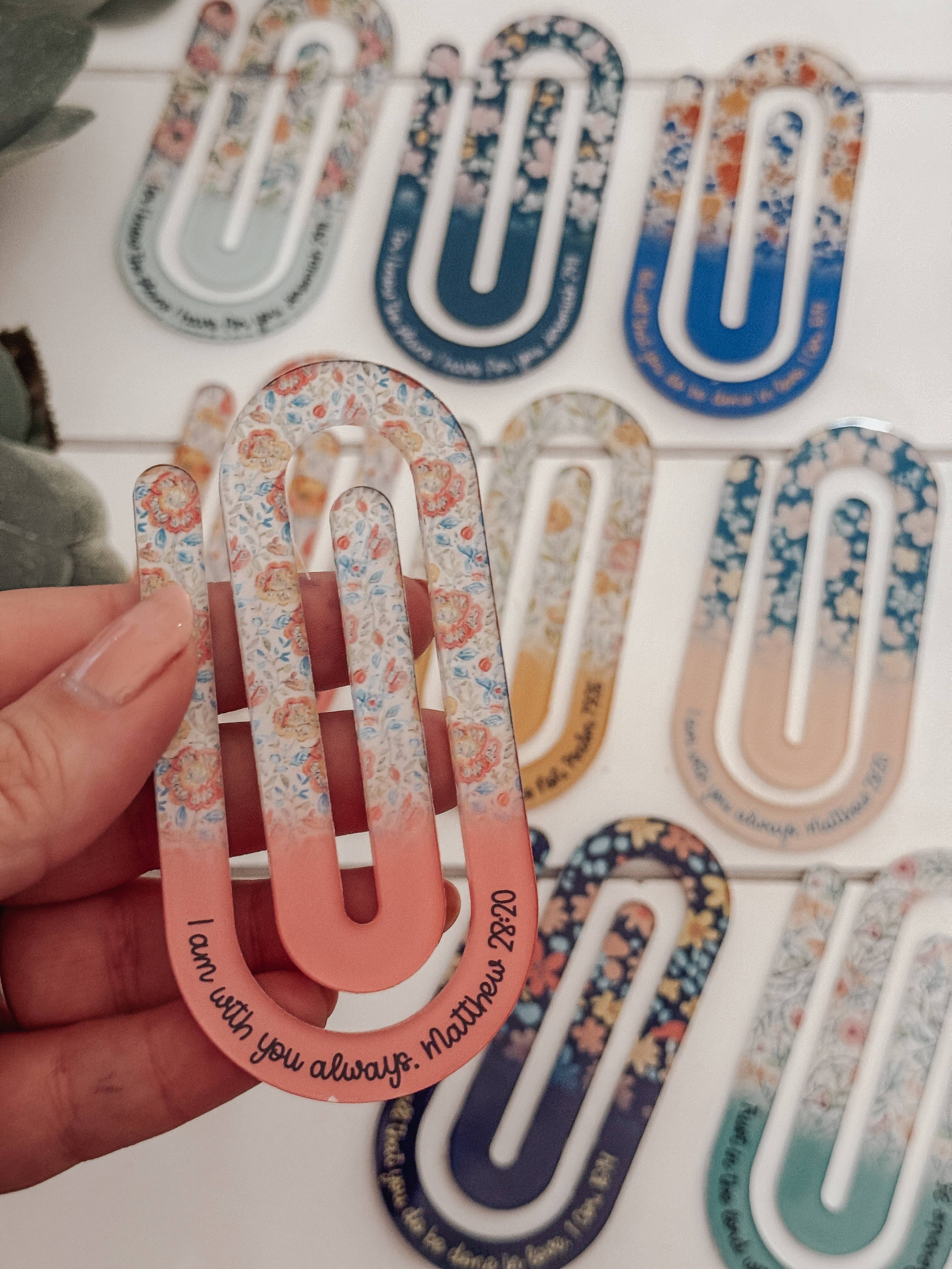Jumbo Paperclips with Bible Verses